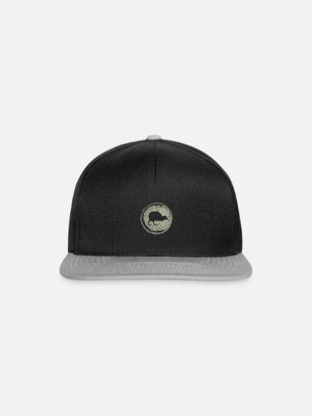 Neuseeland - Snapback Cap - Schwarz/Grau