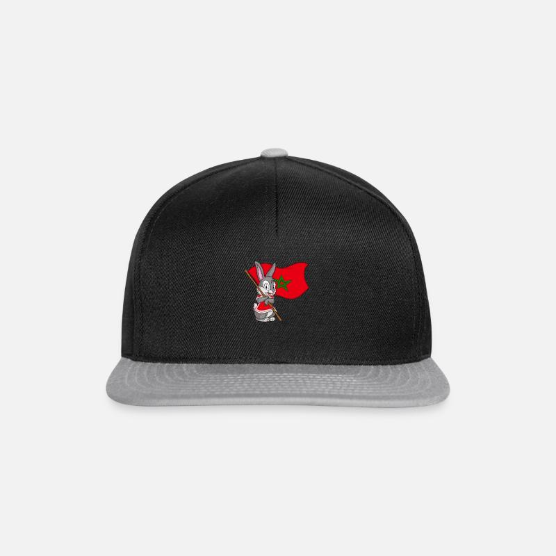 Morocco Rabbit - Snapback Cap - black/grey