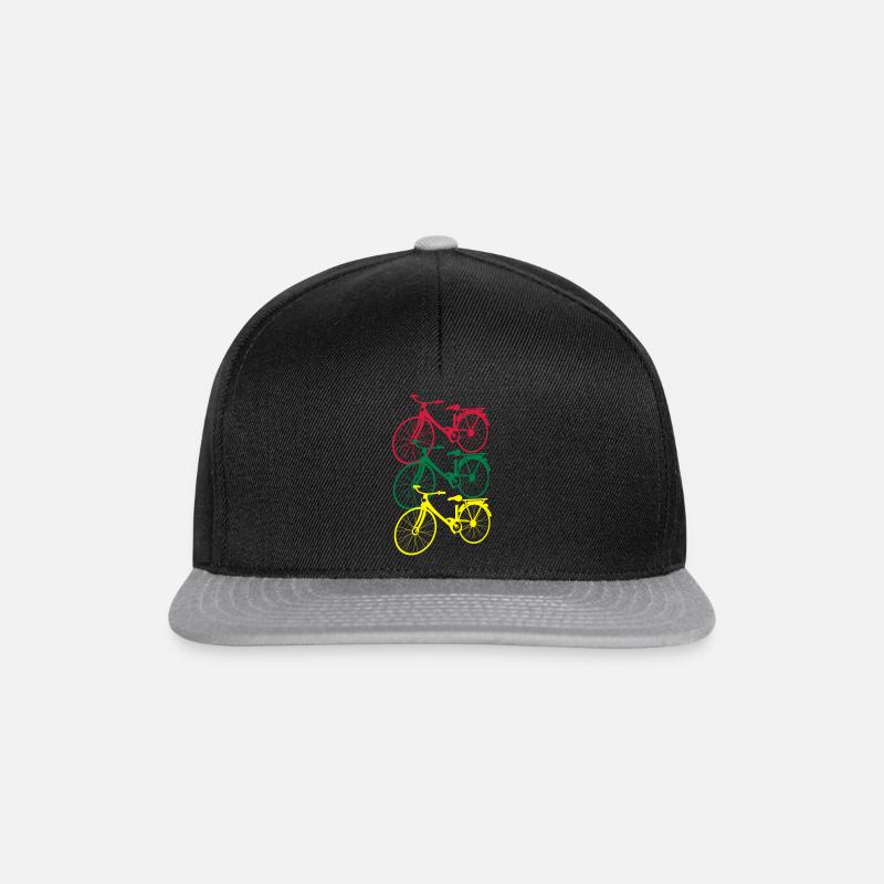 Faire du vélo - Casquette snapback - noir/gris