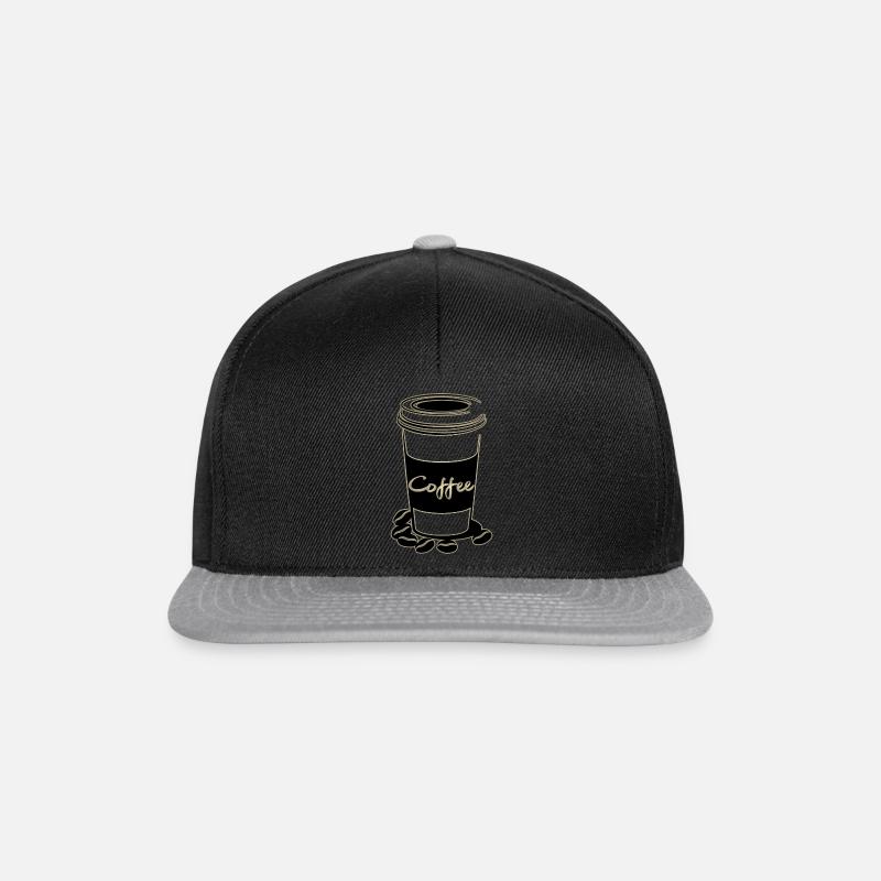 Coffee, coffee - Snapback Cap - black/grey