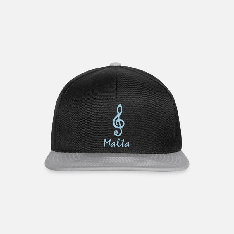 Malta Violin key - Snapback Cap - black/grey