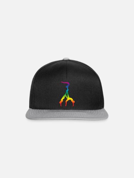 Akrobatik, Turnen - Snapback Cap - Schwarz/Grau