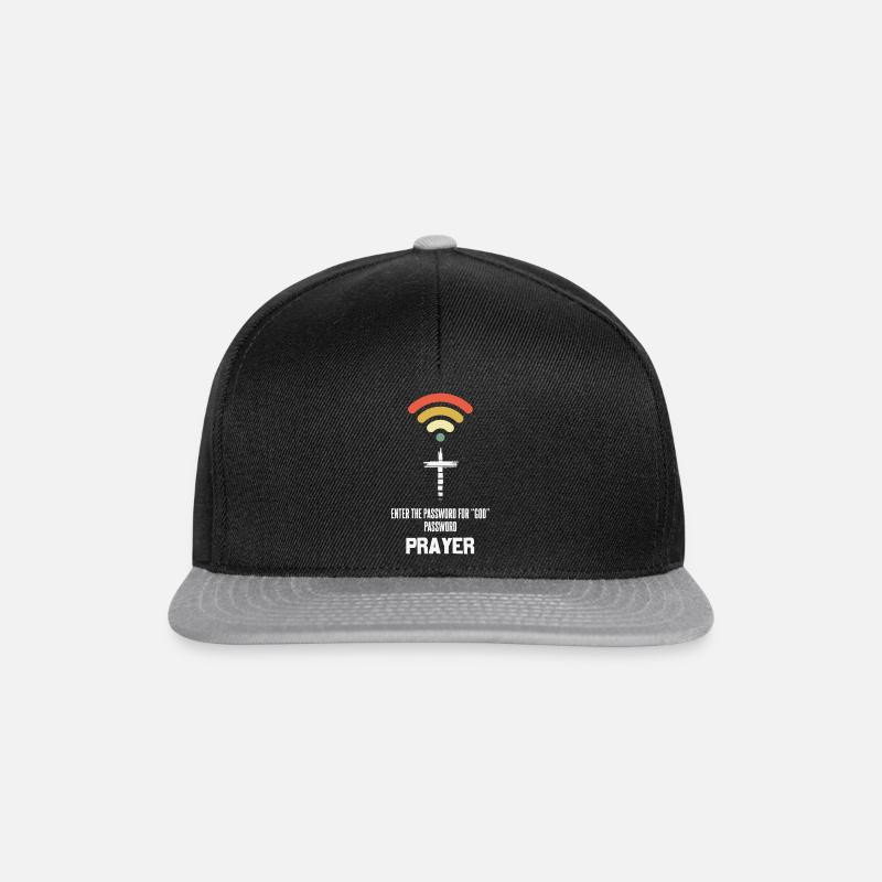 Christian Proverbs - Snapback Cap - black/grey