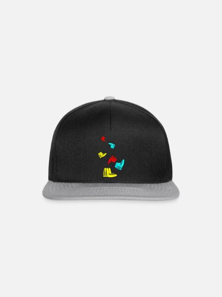 Patrone Icon symbol - Snapback Cap - Schwarz/Grau