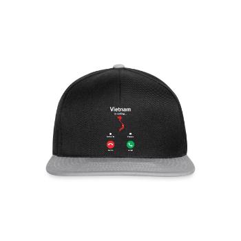 Vietnam - Snapback Cap - Schwarz/Grau - Vorne