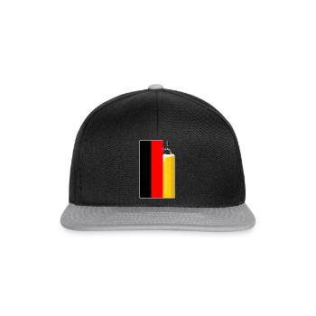 German Beer Drinker Funny Beer - Snapback Cap - black/grey - Front