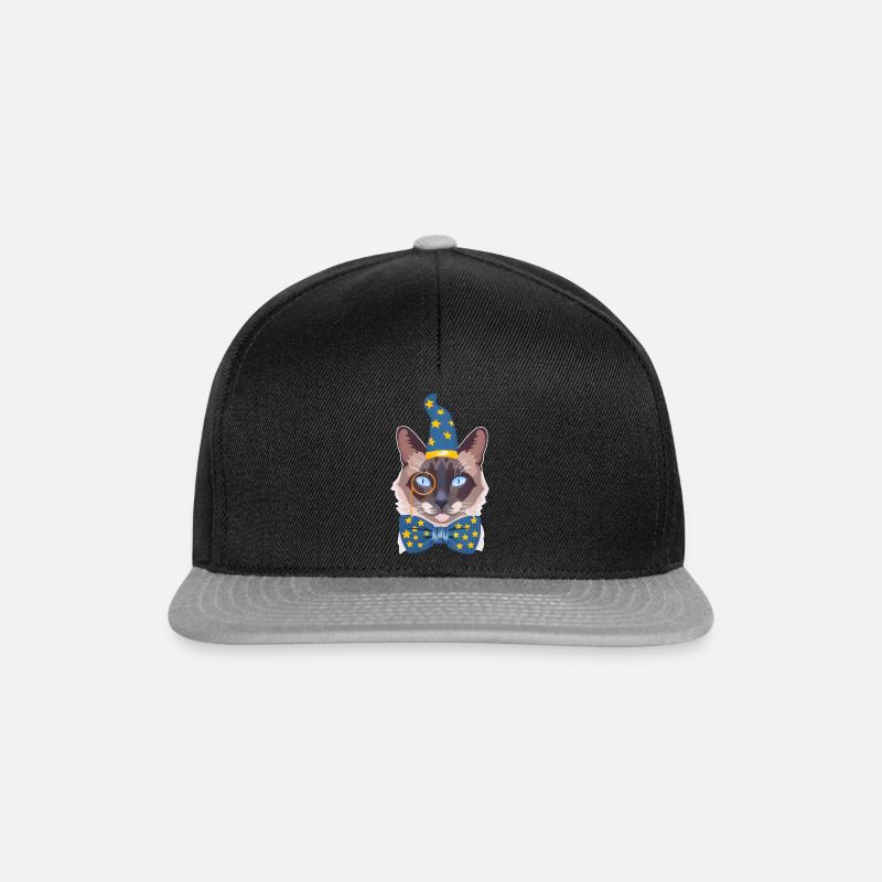 le chat magicien - Casquette snapback - noir/gris