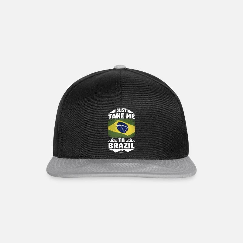 Brésil - Casquette snapback - noir/gris