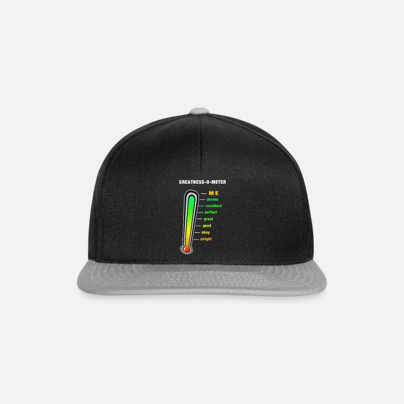 Greatness-O-Meter - Snapback Cap - Schwarz/Grau