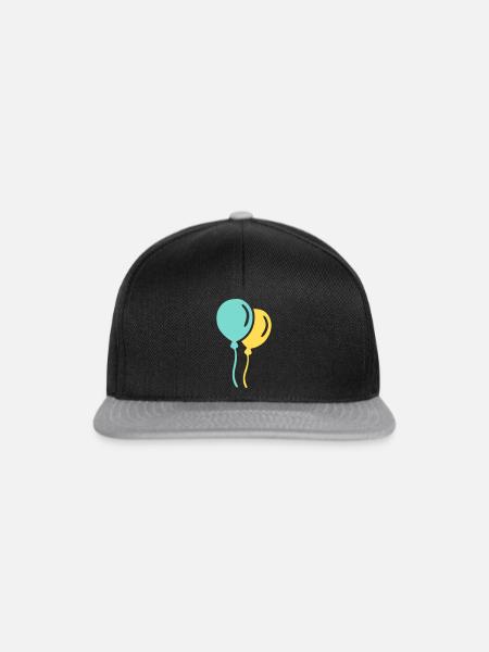 Luftballons - Snapback Cap - Schwarz/Grau