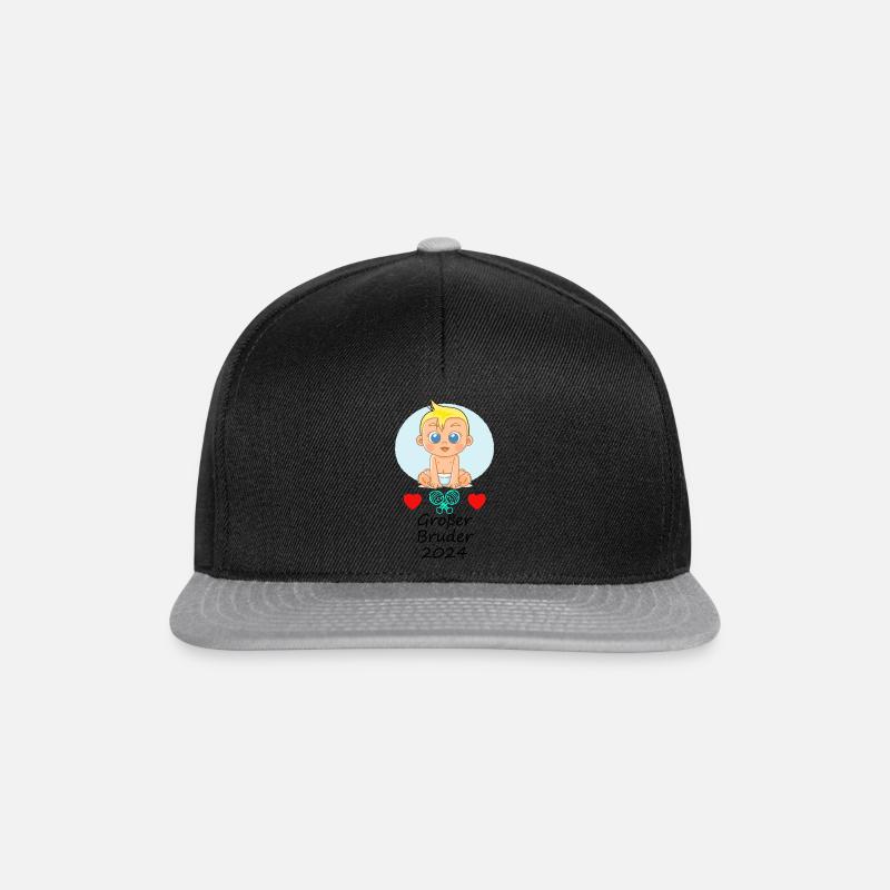 Großer Bruder - Snapback Cap - Schwarz/Grau