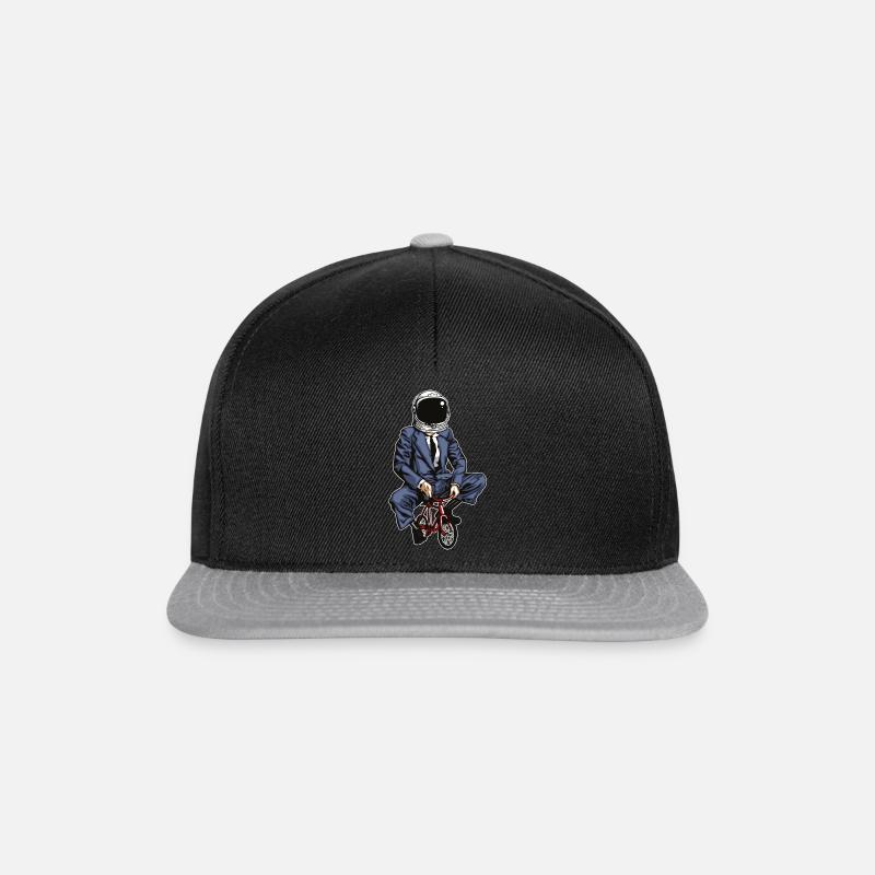 Fahrrad - Snapback Cap - Schwarz/Grau