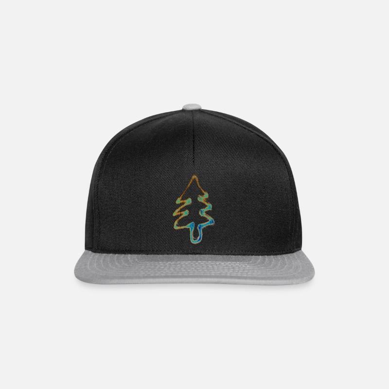 Christmas Tree False Colors - Snapback Cap - black/grey