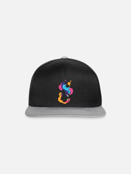 Singen Stimme - Snapback Cap - Schwarz/Grau
