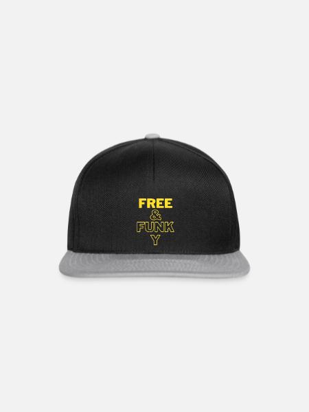 free & funky - Snapback Cap - Schwarz/Grau
