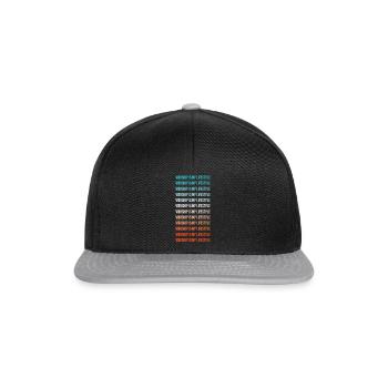 WORSHIP IS MY LIFESTYLE - Snapback Cap - Schwarz/Grau - Vorne