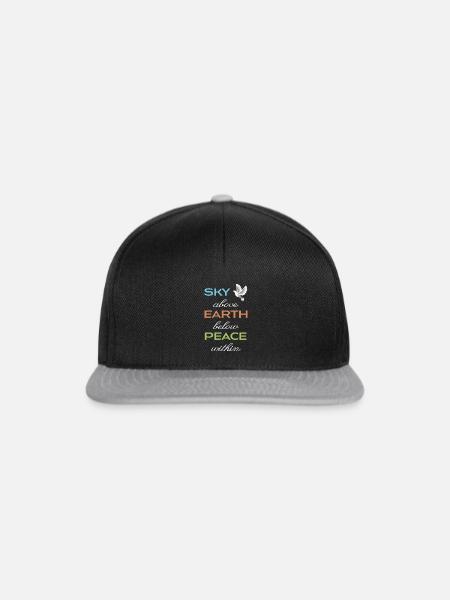 peace within - Snapback Cap - Schwarz/Grau