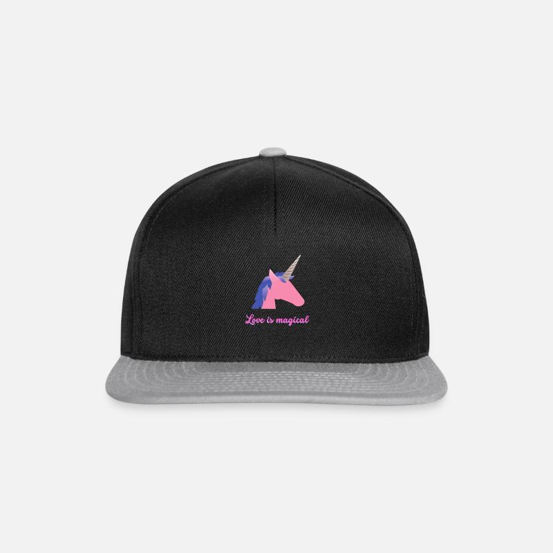 Love is magical - Snapback Cap - black/grey
