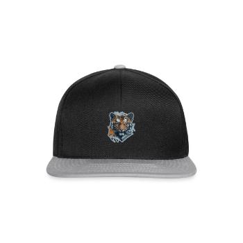 Tiger Polyart - Snapback Cap - Schwarz/Grau - Vorne