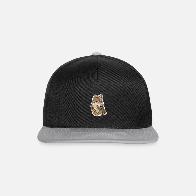 Wolf - Snapback Cap - Schwarz/Grau