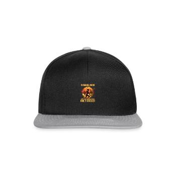 Courir maman comme une glacière de maman ordinaire seulement - Casquette snapback - noir/gris - Devant
