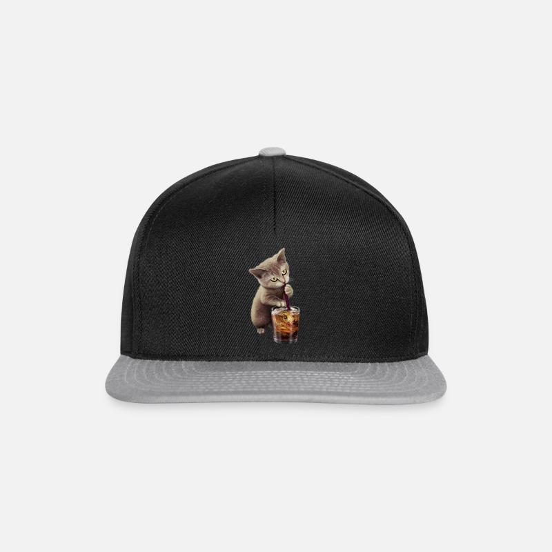 CAT & SOFT DRINK 2017 - Snapback Cap - black/grey
