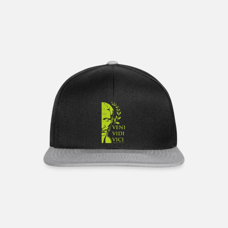 César vert - Casquette snapback - noir/gris