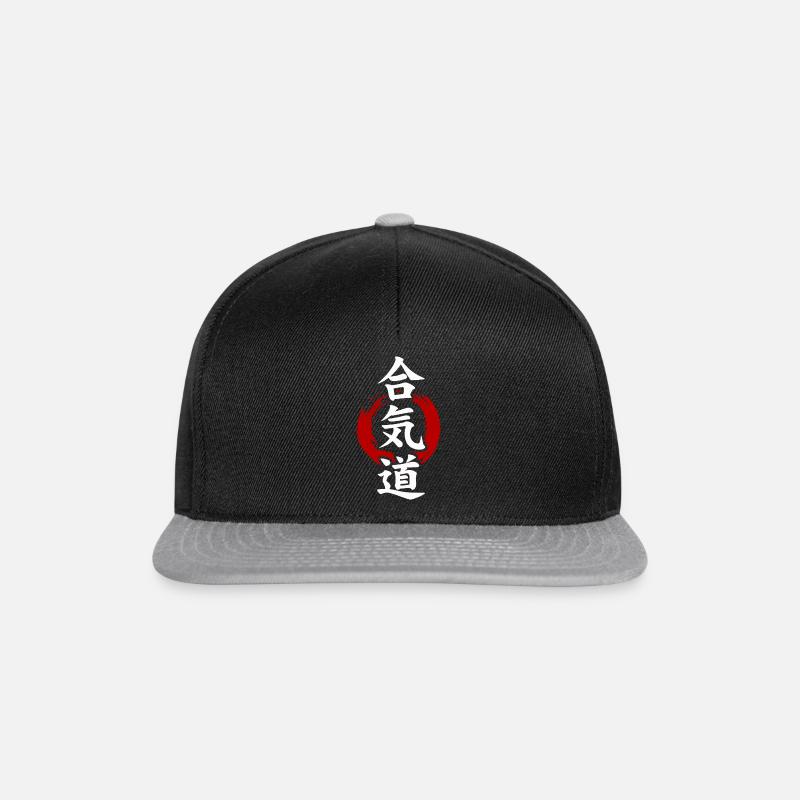 Enso Aikido - Casquette snapback - noir/gris