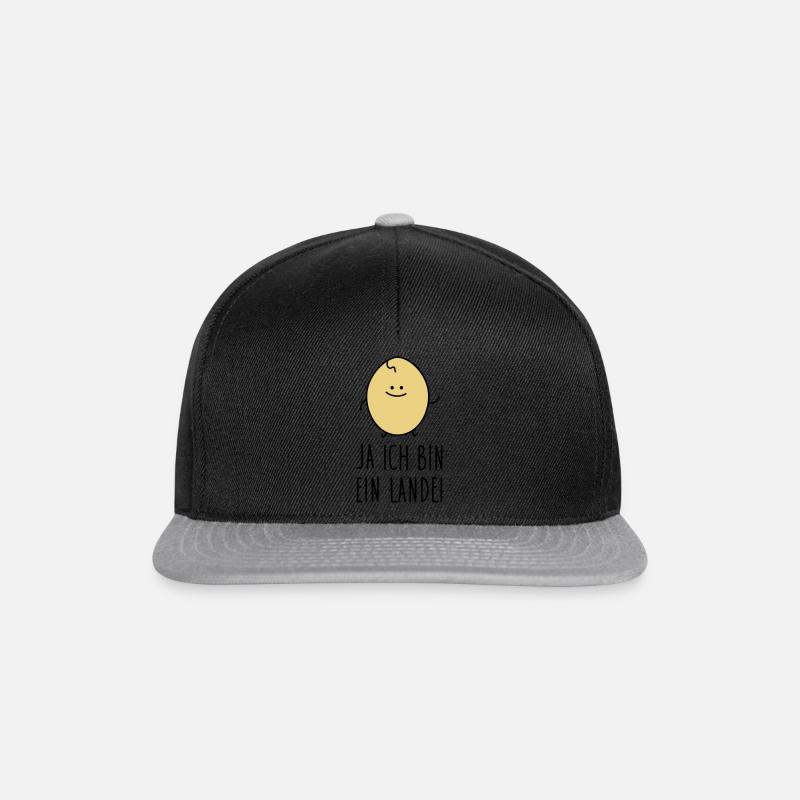 Ein Landei - Snapback Cap - Schwarz/Grau