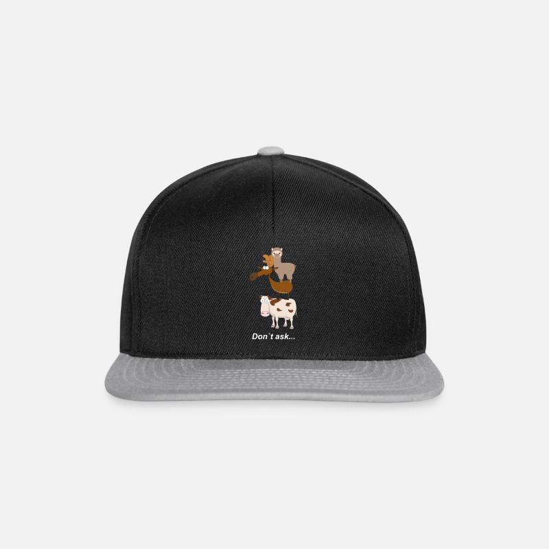 Tierpyramide - Snapback Cap - Schwarz/Grau