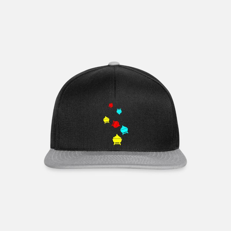 Grill icon - Snapback Cap - black/grey