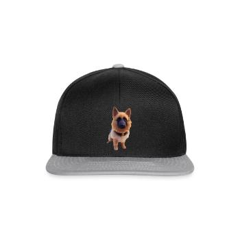Berger allemand - Casquette snapback - noir/gris - Devant
