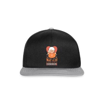 You Cant Tell Me What To Do your Not My Grandbaby - Snapback Cap - black/grey - Front