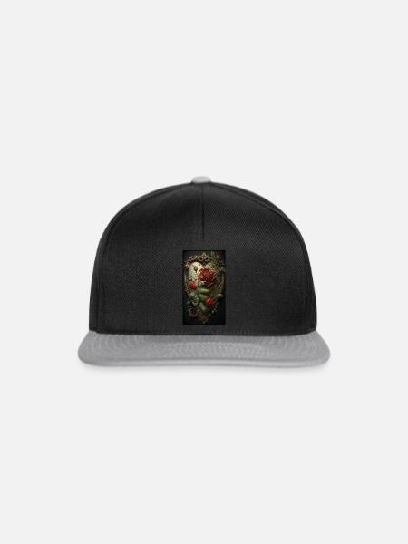 Herz - Snapback Cap - Schwarz/Grau