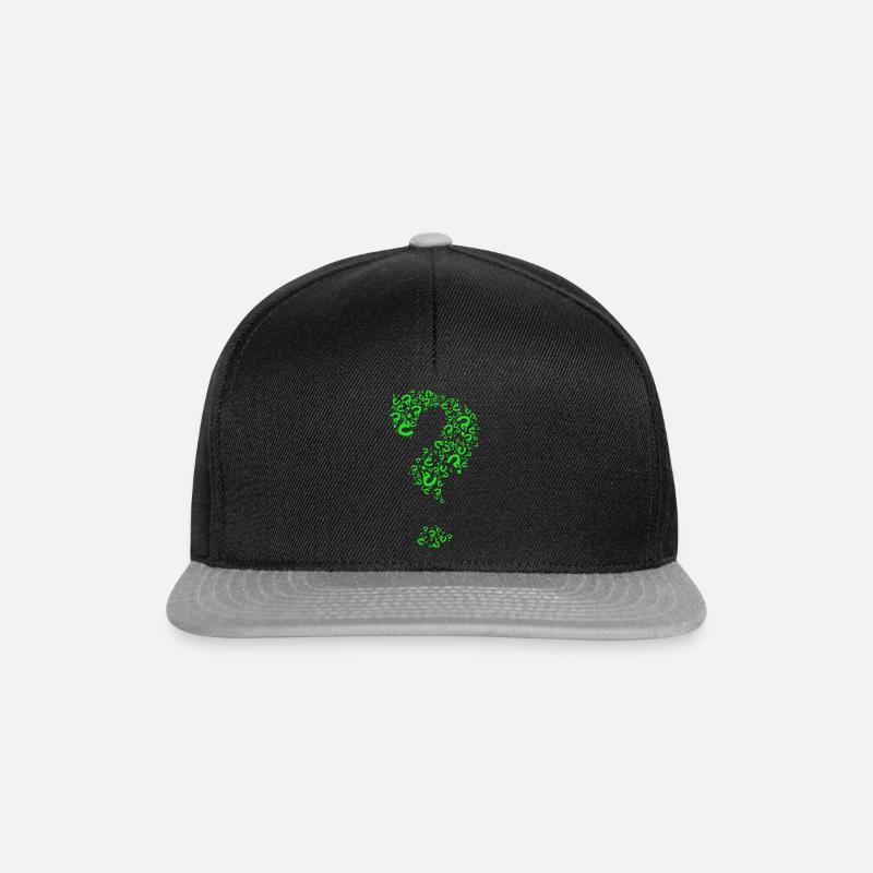 Fragezeichen - Snapback Cap - Schwarz/Grau