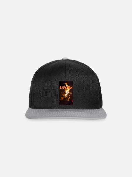 Lecker Bierchen - Snapback Cap - Schwarz/Grau