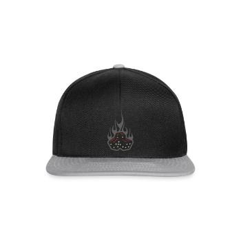 dice 666 - Casquette snapback - noir/gris - Devant