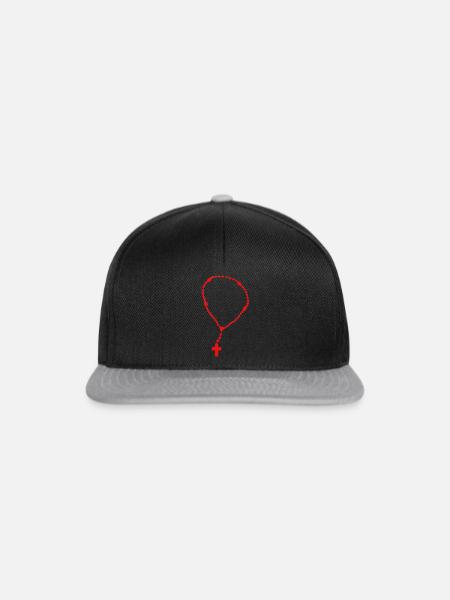 Rosenkranz - Snapback Cap - Schwarz/Grau