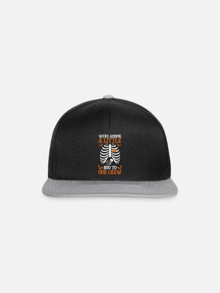 Funny Halloween Pumpkin Pregnancy - Snapback Cap - Schwarz/Grau