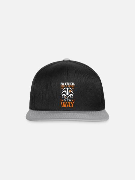 Funny Halloween Pumpkin Pregnancy - Snapback Cap - Schwarz/Grau
