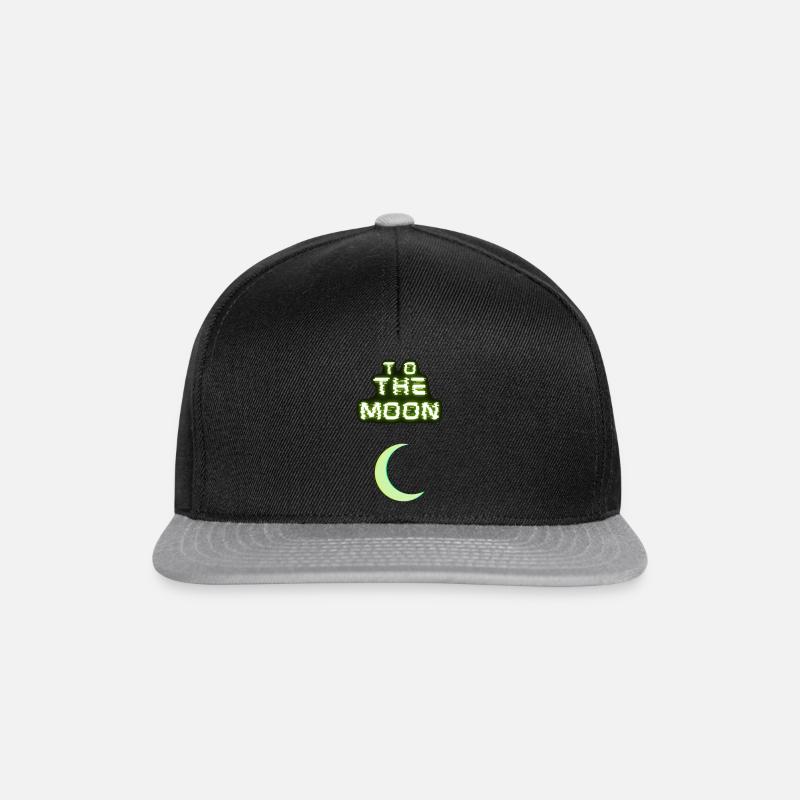 VERS LA LUNE - Casquette snapback - noir/gris