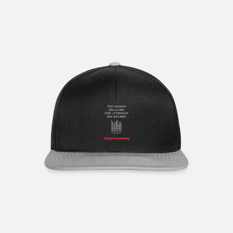 Towerrunning, Treppensteigen Elite Workout - Snapback Cap - Schwarz/Grau