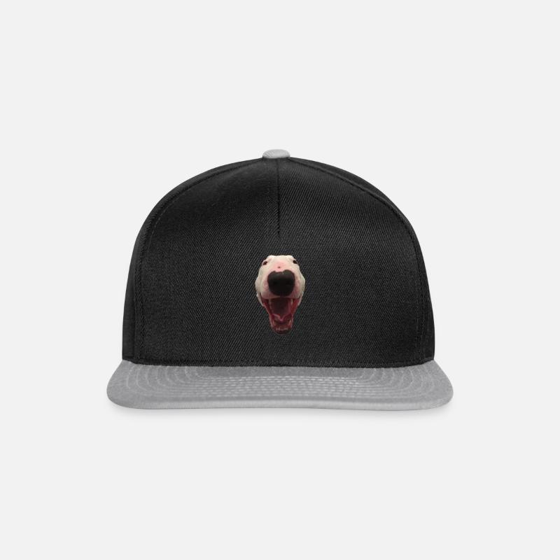 Happy Walter dog Meme Geschenkidee - Snapback Cap - Schwarz/Grau