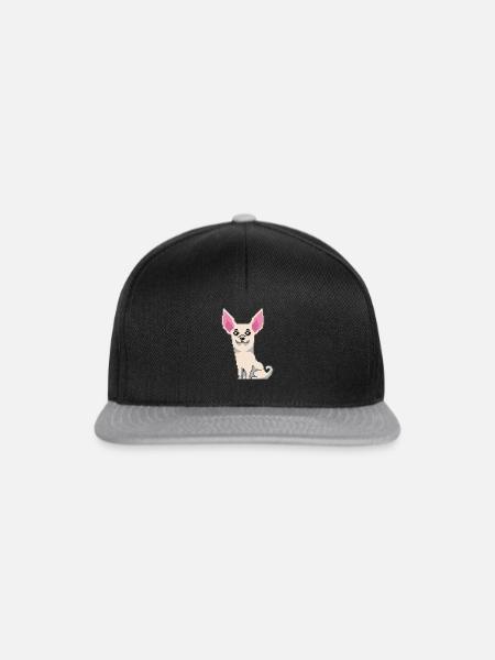 Chihuahua - Snapback Cap - Schwarz/Grau