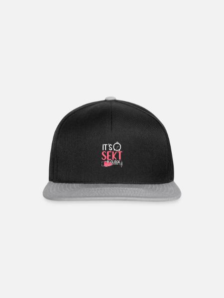 It s Sekt o clock - Snapback Cap - Schwarz/Grau