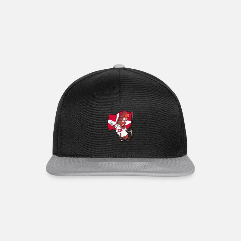 Bratwurst de porc danois - Casquette snapback - noir/gris
