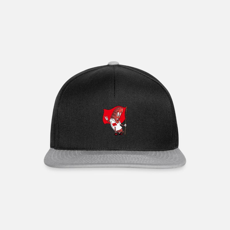 Bratwurst de porc marocain - Casquette snapback - noir/gris