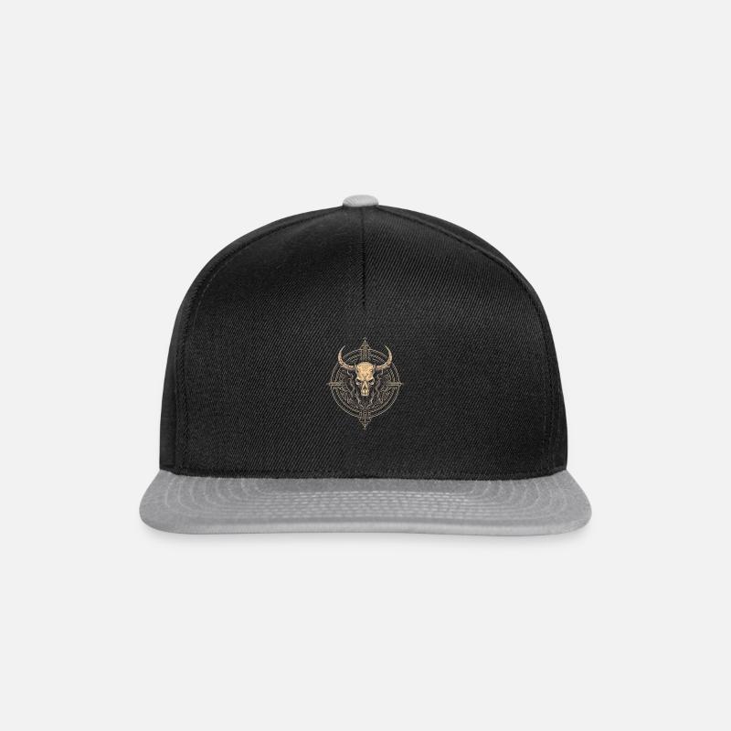 Mystical Skull of Horror, Devil - Snapback Cap - black/grey