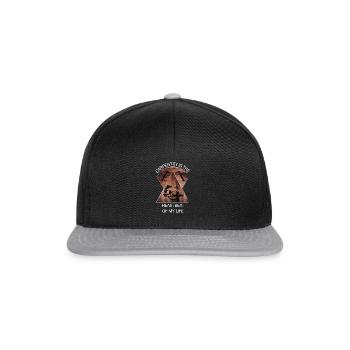 Carpenter, carpenter, carpenter, carpenter, craftsman, wood - Snapback Cap - black/grey - Front