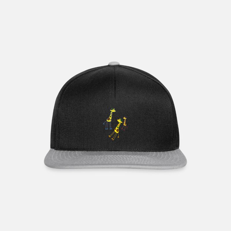 Girafes - Casquette snapback - noir/gris